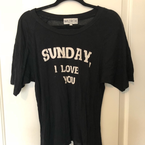Wildfox Tops - WildFox “Sunday I Love You” Shirt